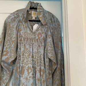 EM Stola Royal Blue Floral Top